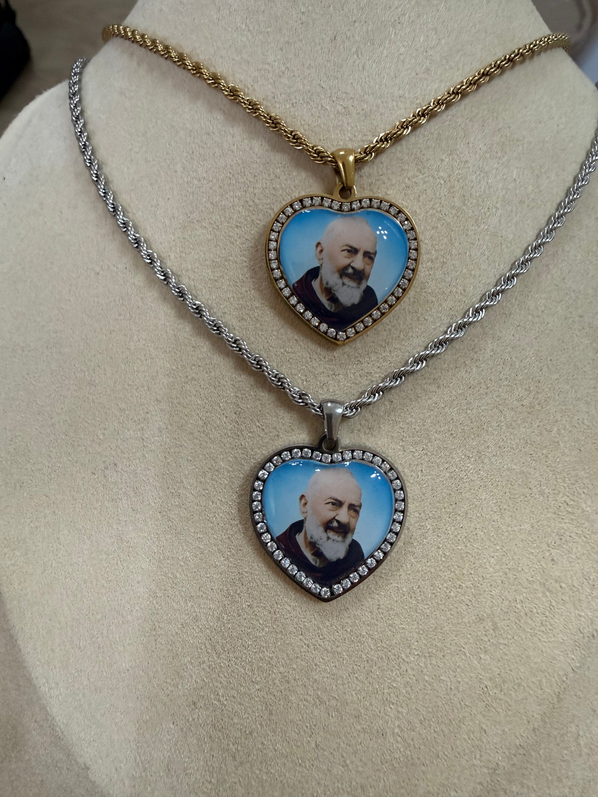 Collana cuo cuore strass