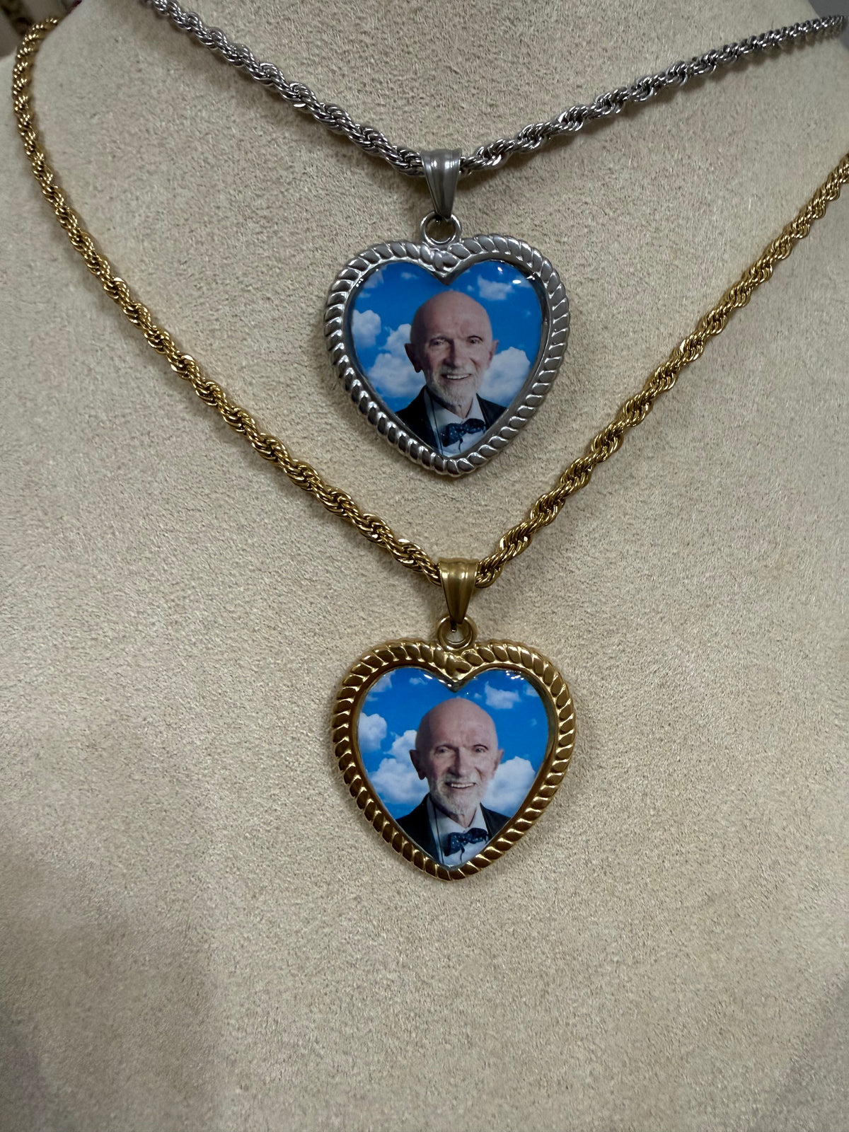 Collana con cuore intrecciato