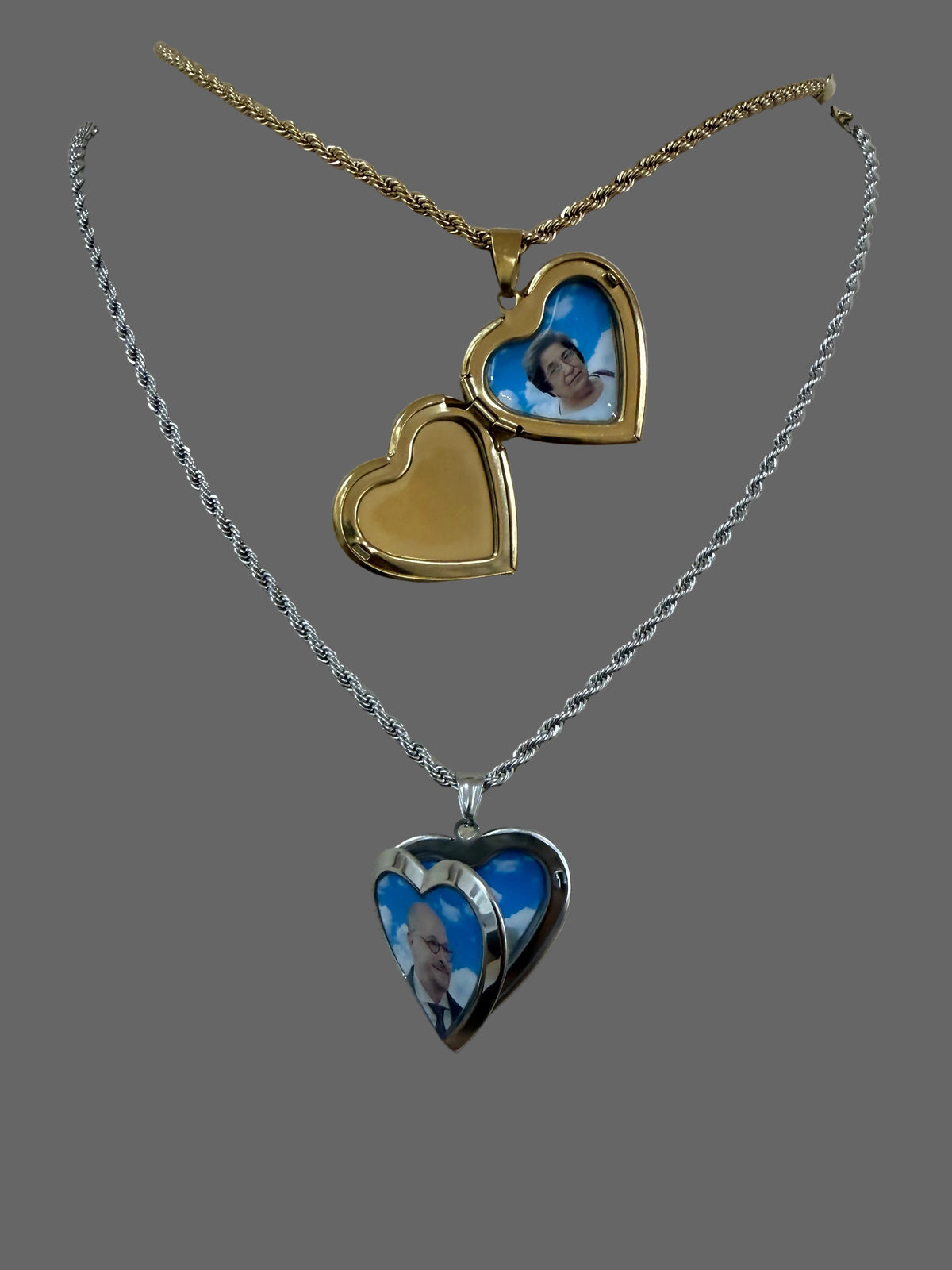 Collana apri chiudi cuore con foto