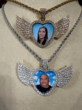 Collana ali fisse con foto