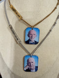 Collana con foto con incisione personalizzata